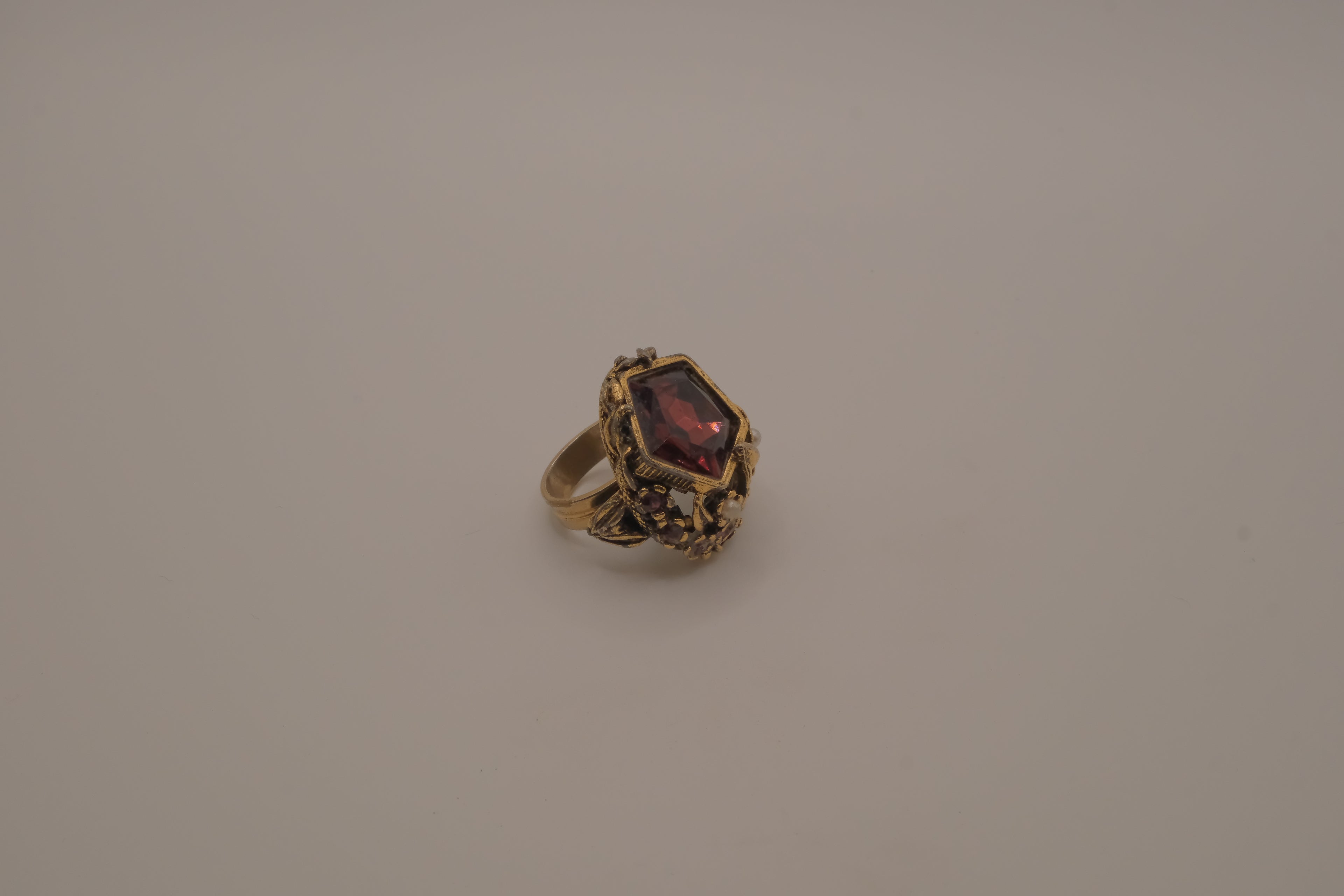 Vintage ornate statement cocktail ring