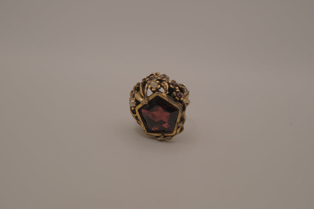 Vintage ornate statement cocktail ring