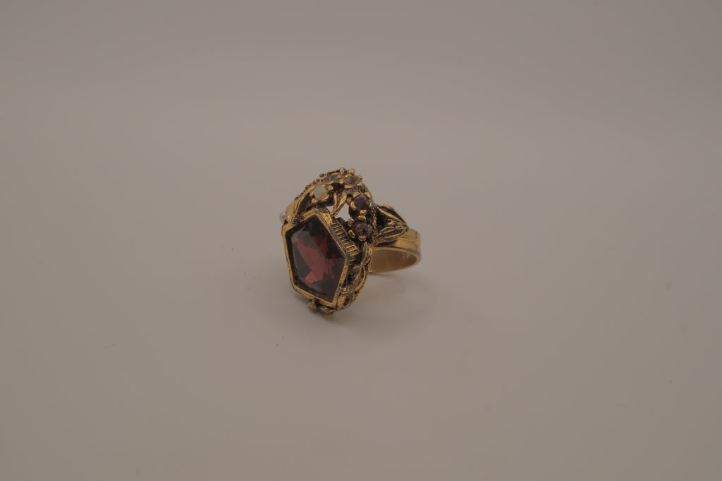 Vintage ornate statement cocktail ring
