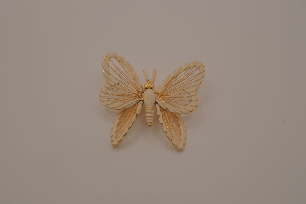 Vintage Monet butterfly brooch