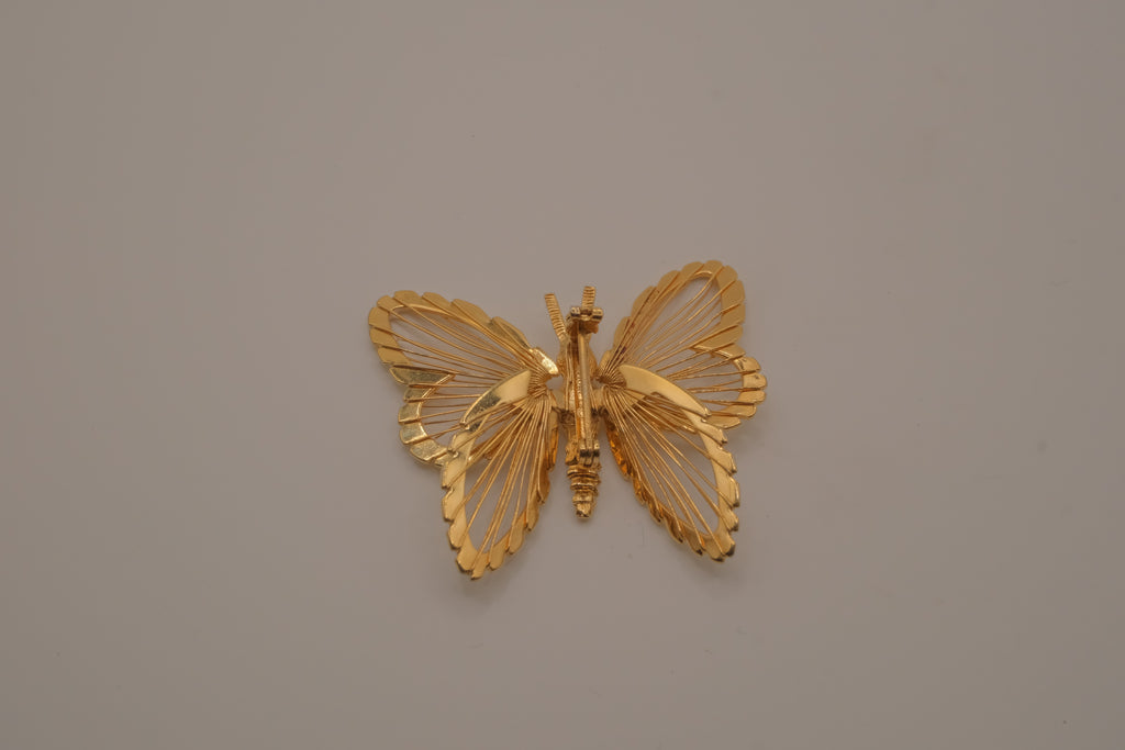 Vintage Monet butterfly brooch