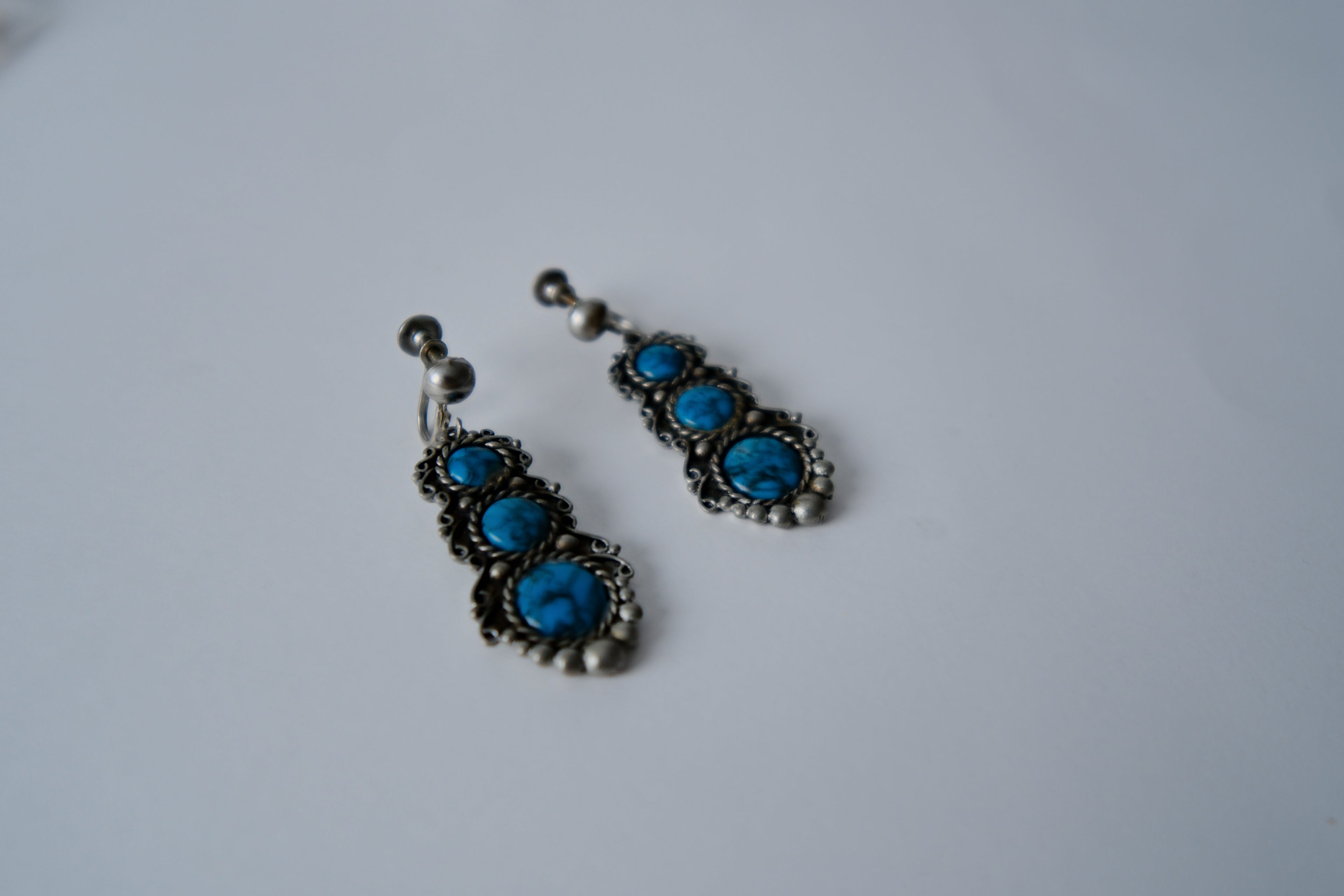 Vintage turquoise drop earrings