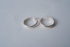 Vintage etched hoops