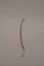 Vintage Avon silver-tone belt buckle chain bracelet