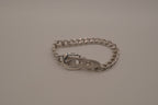 Vintage Avon silver-tone belt buckle chain bracelet