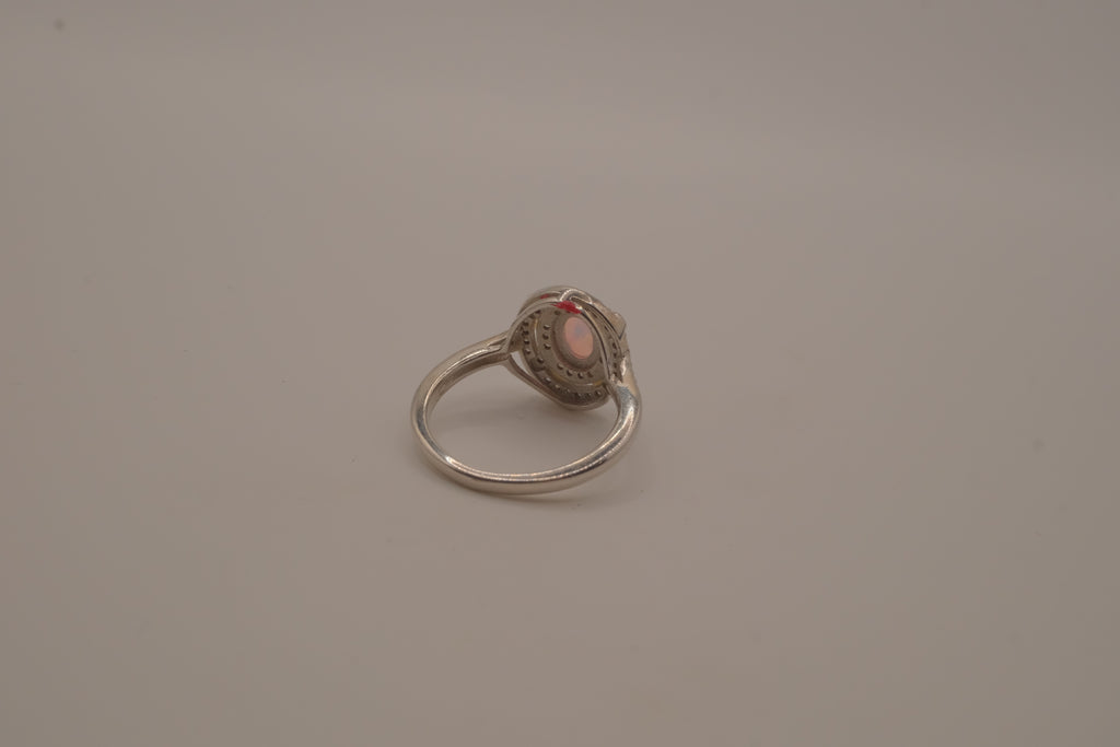 Sterling silver Oval Opal ring