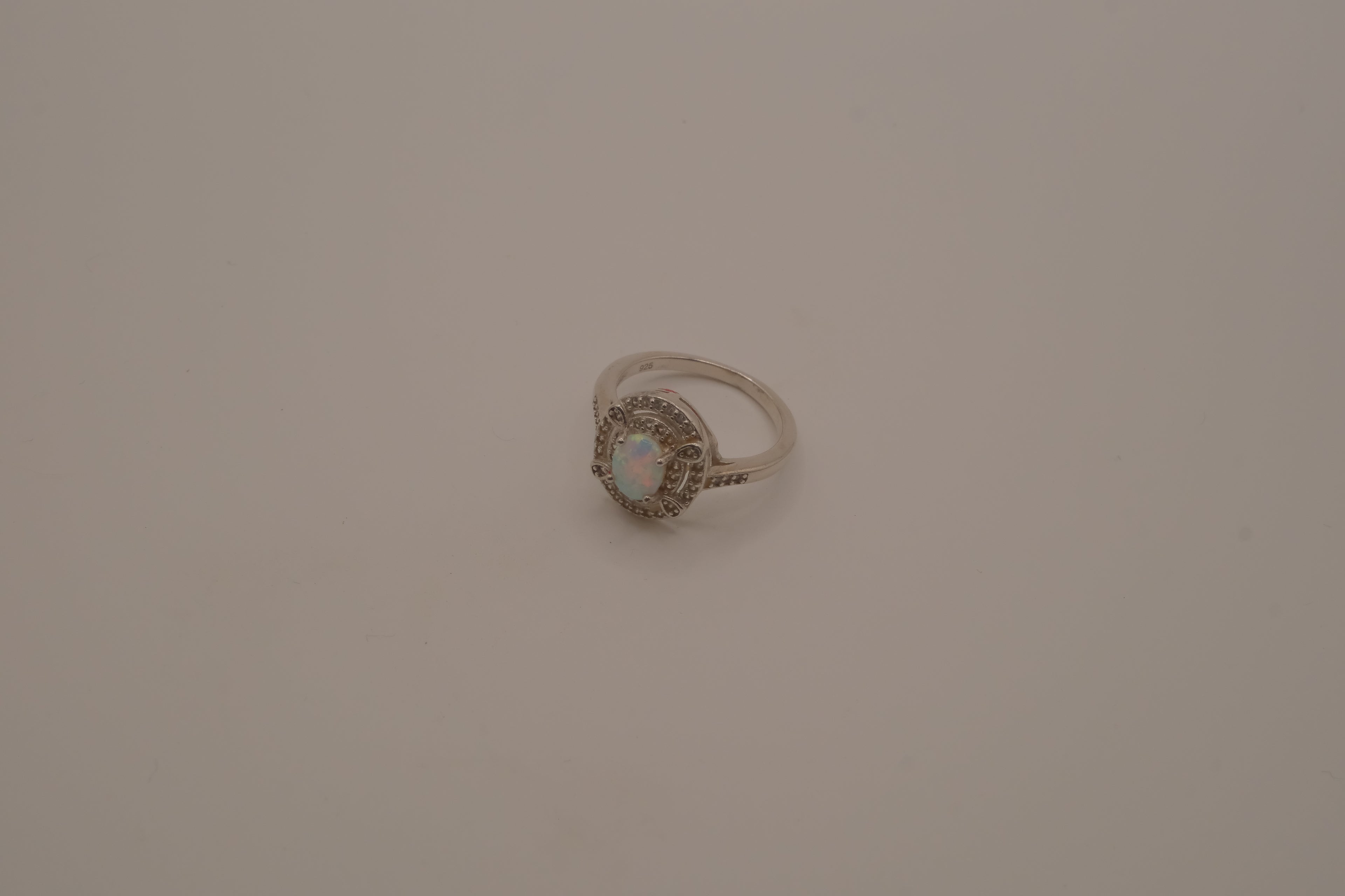 Sterling silver Oval Opal ring