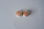 Vintage enamel clip ons with dragonflies