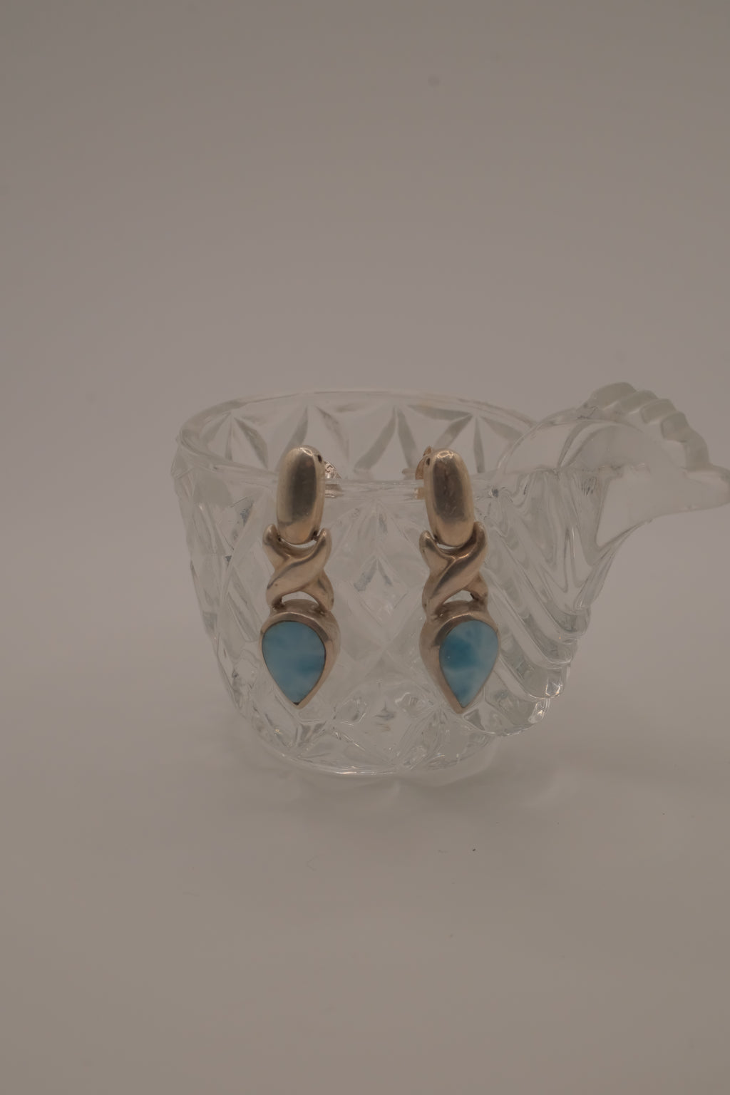 Vintage Larimar drop earrings