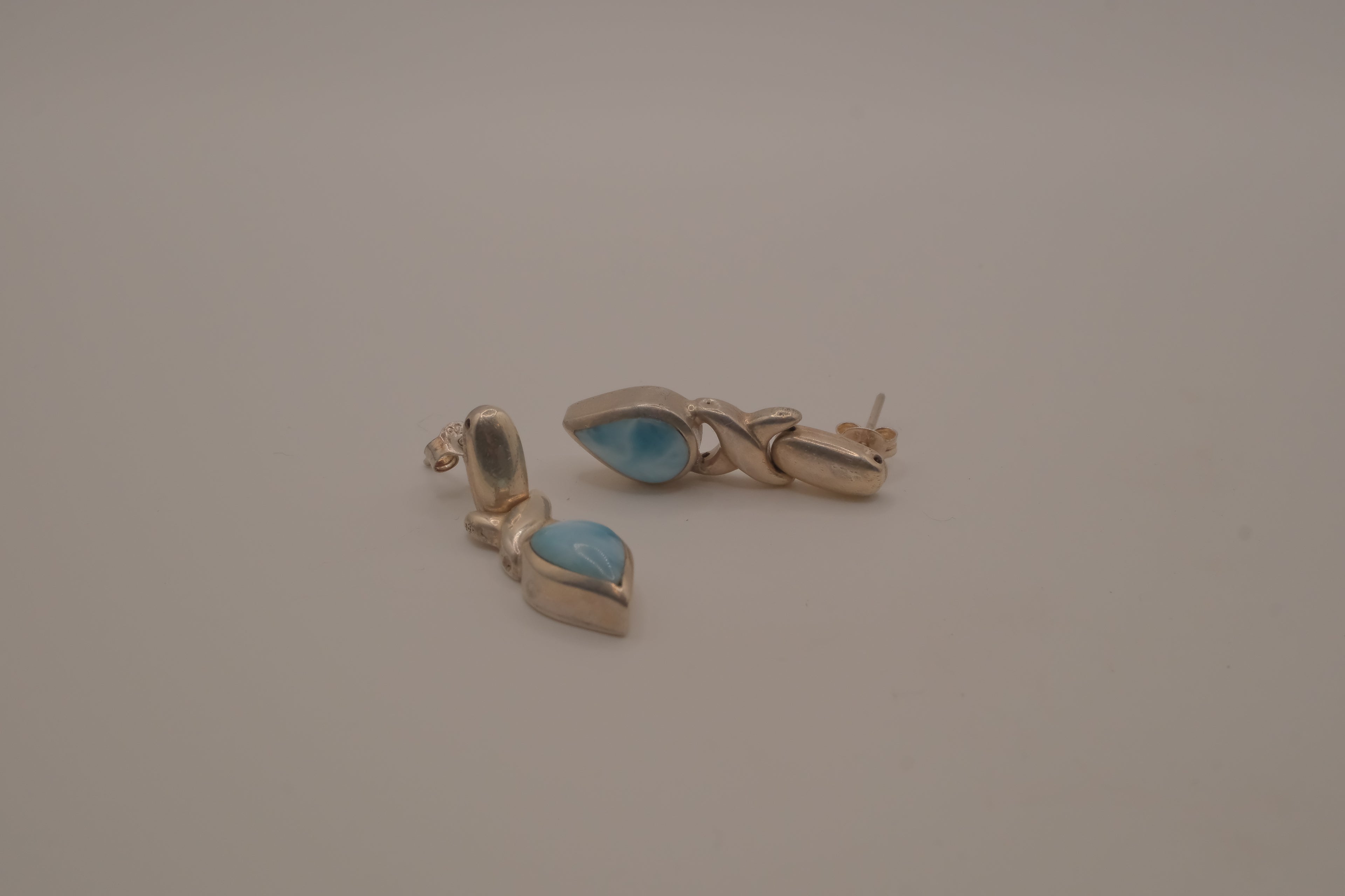 Vintage Larimar drop earrings