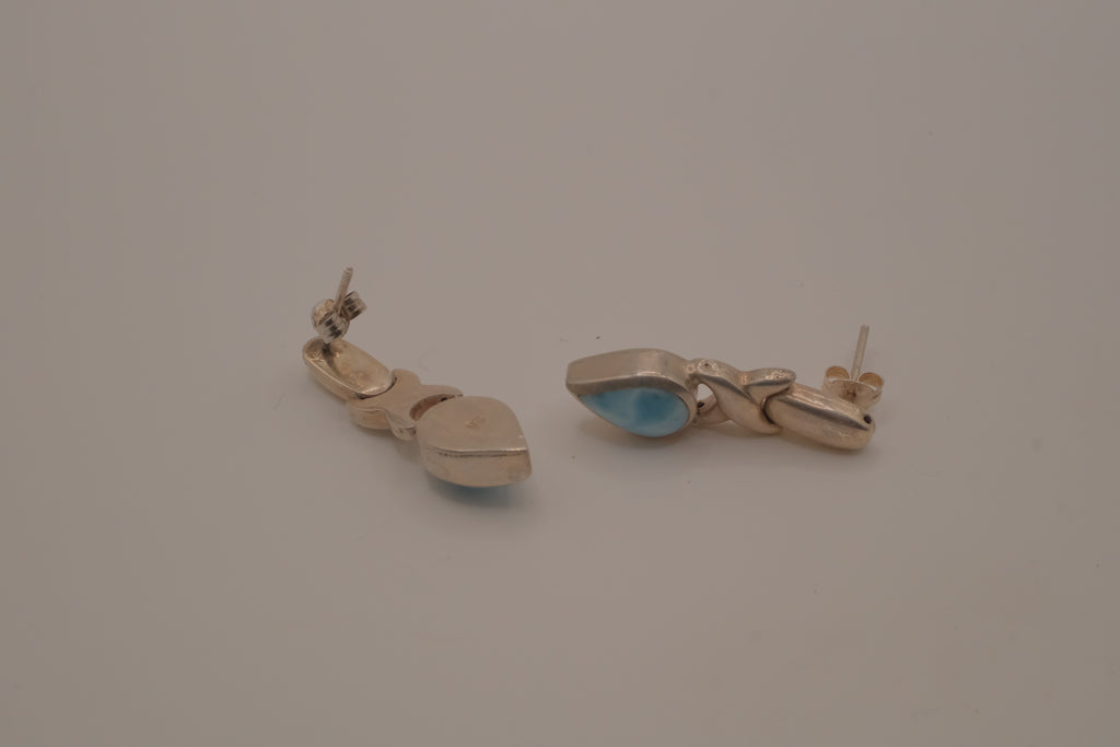Vintage Larimar drop earrings