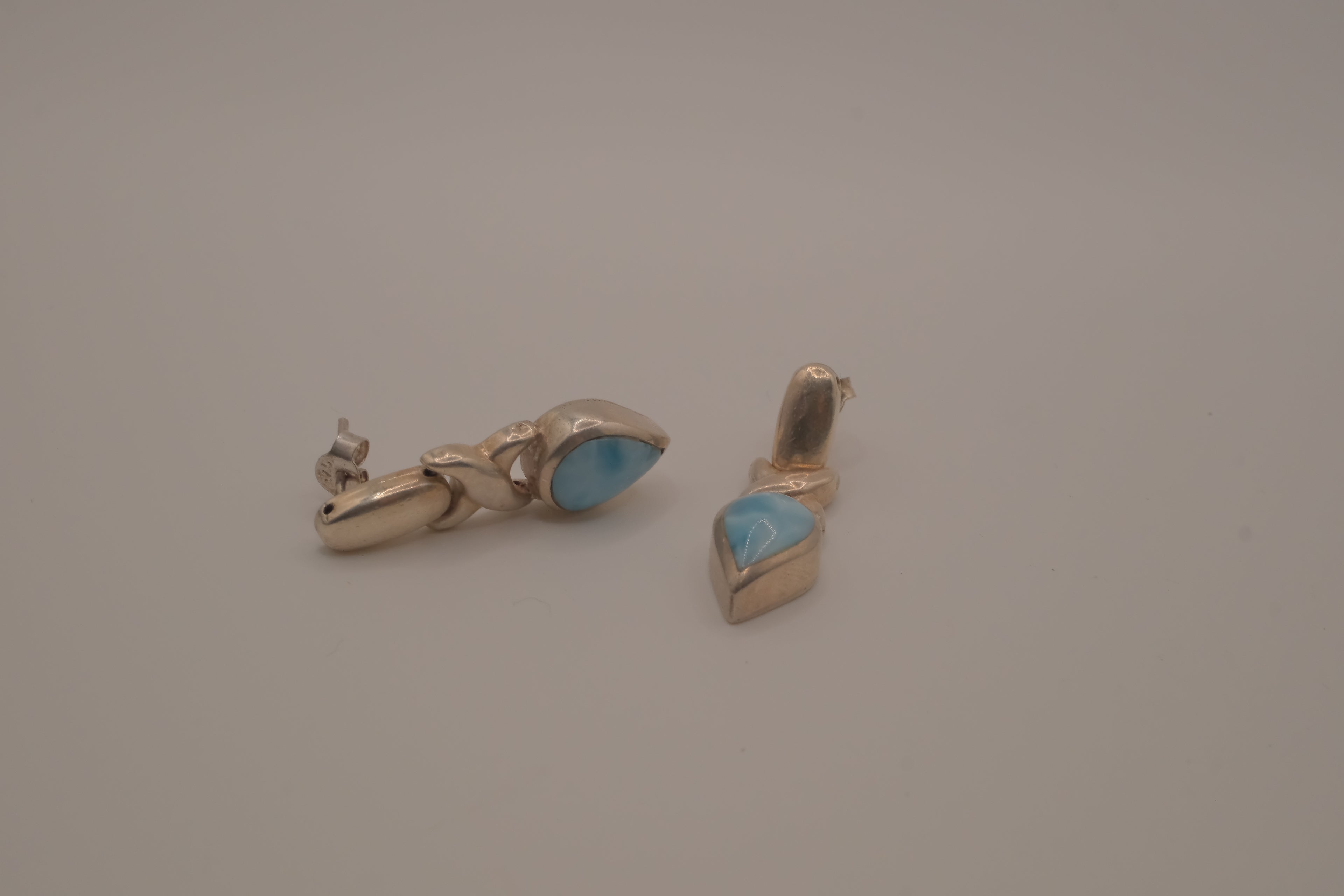 Vintage Larimar drop earrings