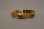 Vintage Damascene link bracelet