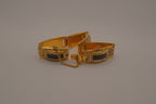 Vintage Damascene link bracelet