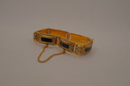 Vintage Damascene link bracelet
