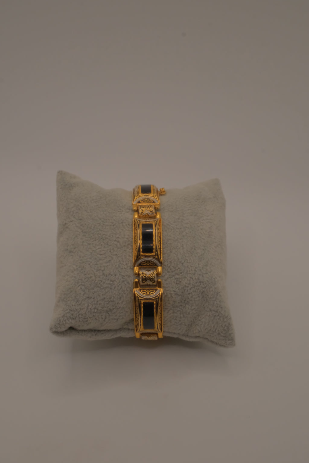 Vintage Damascene link bracelet