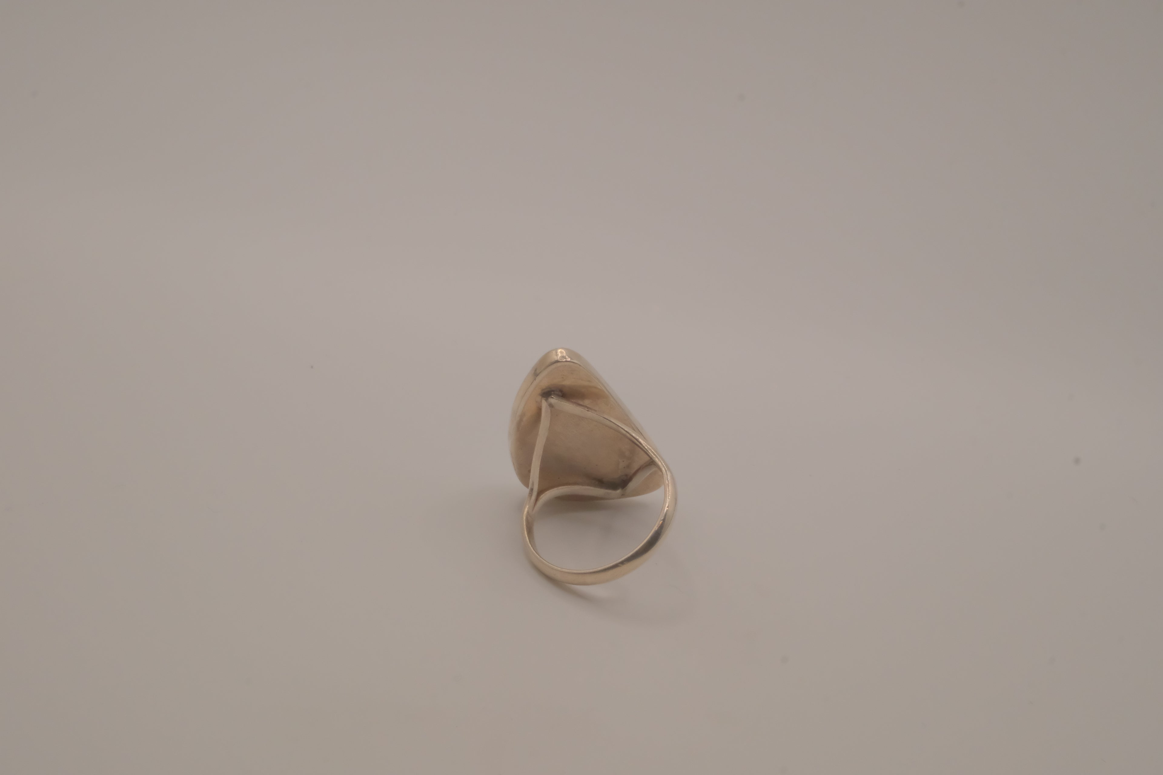 Sterling silver Large freeform Larimar ring