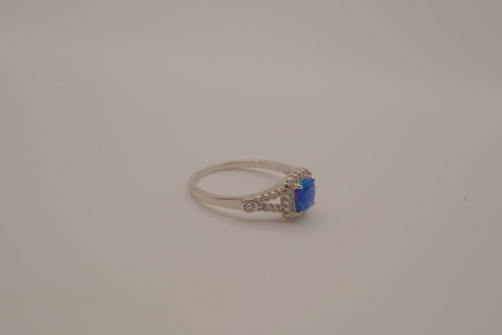 Sterling silver Blue Opal &nbsp;ring
