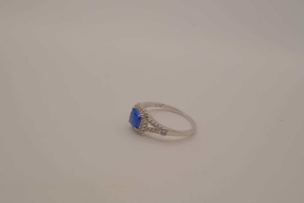 Sterling silver Blue Opal &nbsp;ring