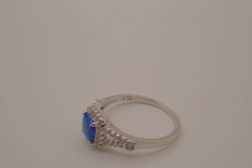 Sterling silver Blue Opal &nbsp;ring