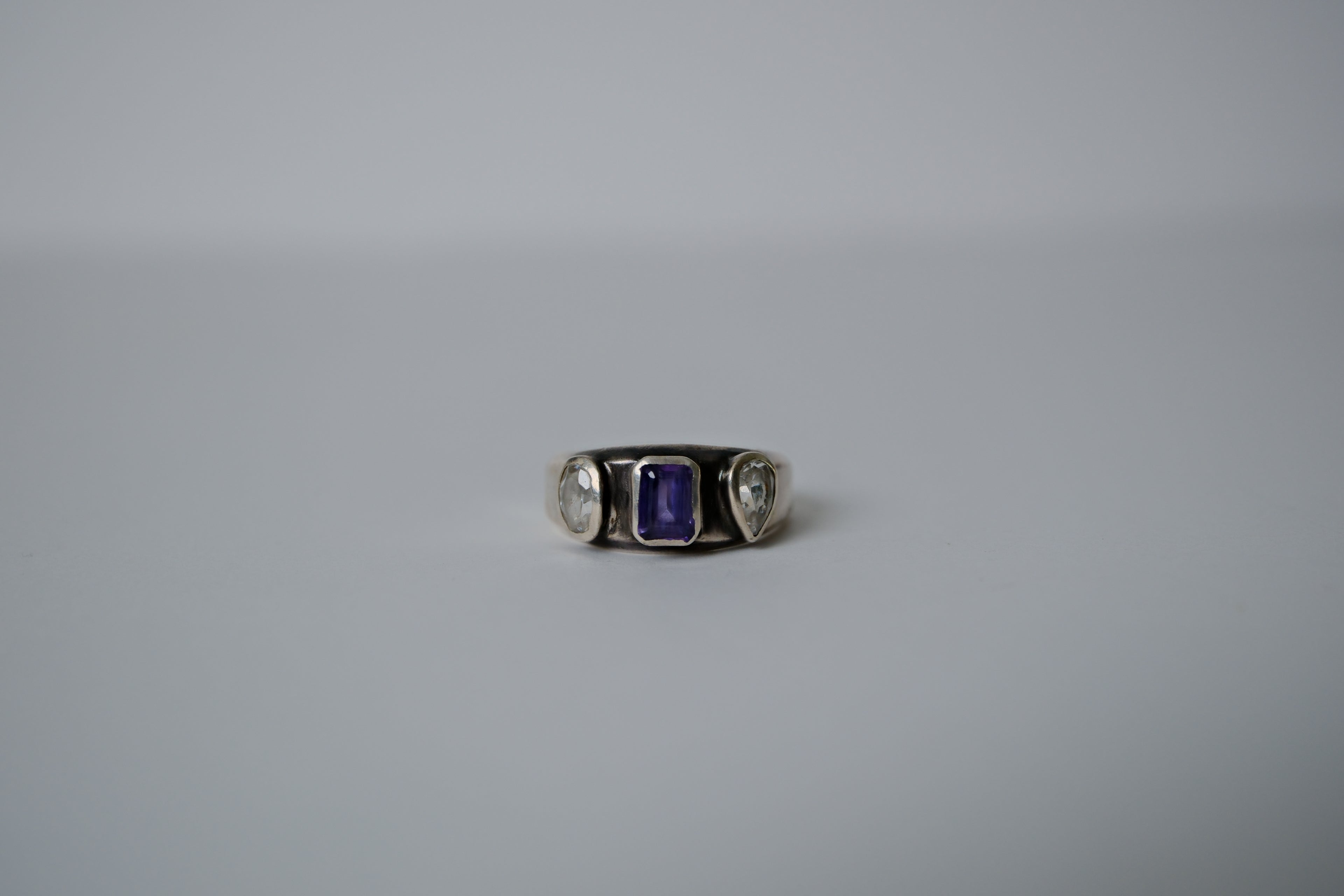 Vintage Amethyst Sterling Silver Ring&nbsp;