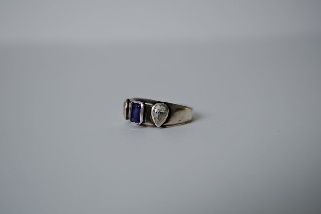Vintage Amethyst Sterling Silver Ring&nbsp;
