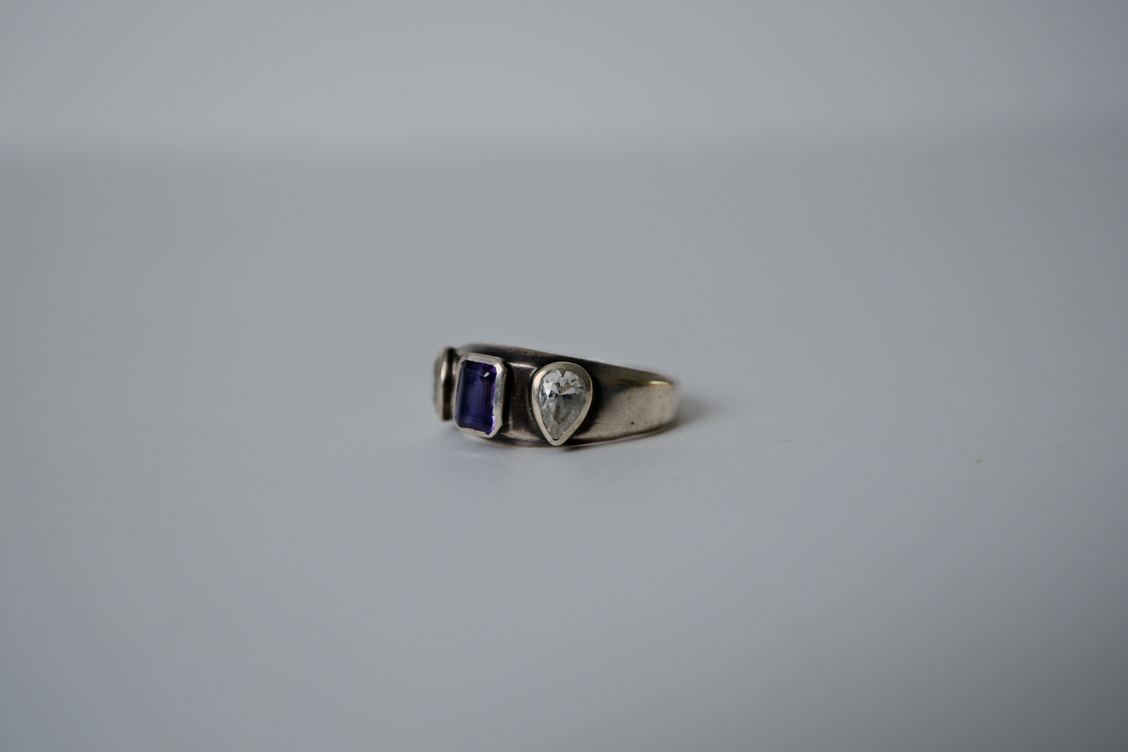 Vintage Amethyst Sterling Silver Ring&nbsp;