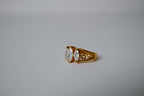 Vintage Gold-tone Oval cut stone Ring&nbsp;