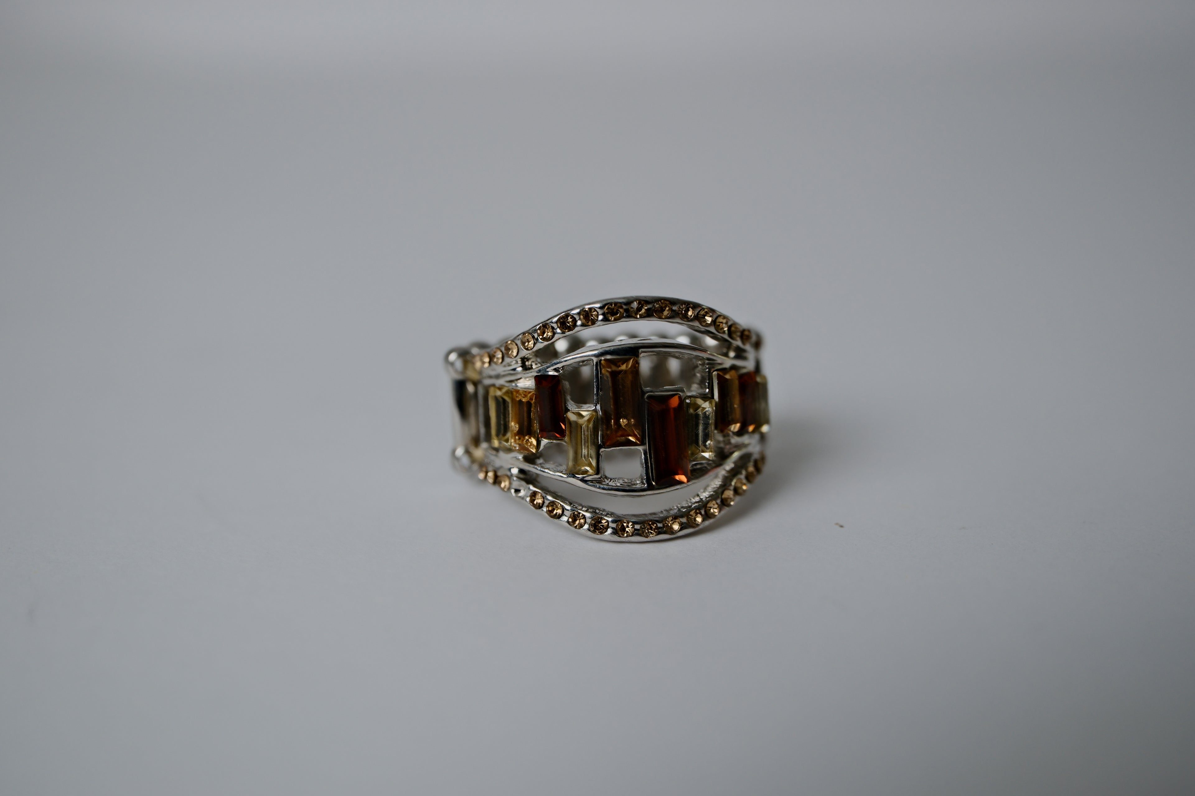 Vintage Amber Stretchy Ring