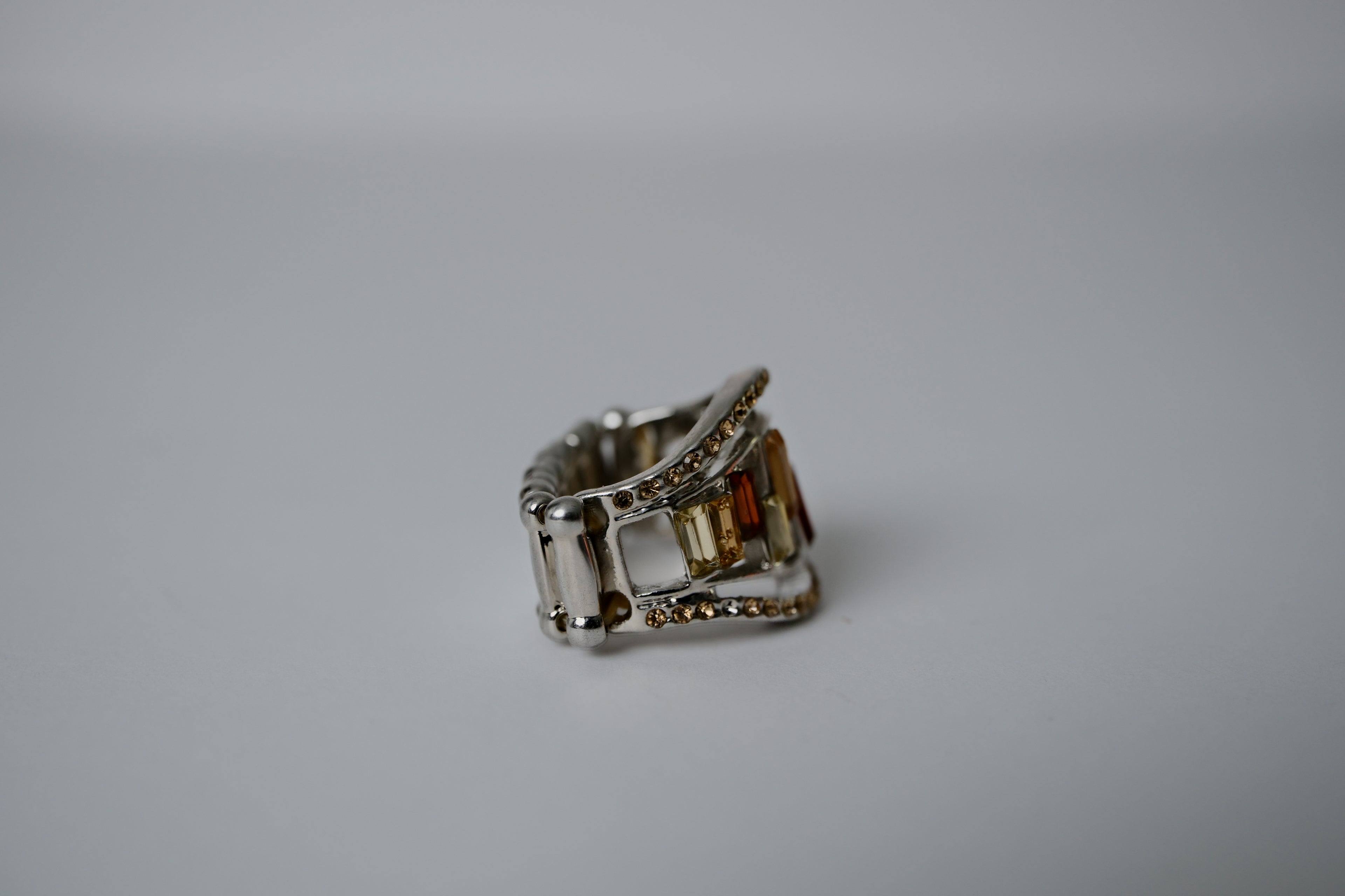 Vintage Amber Stretchy Ring