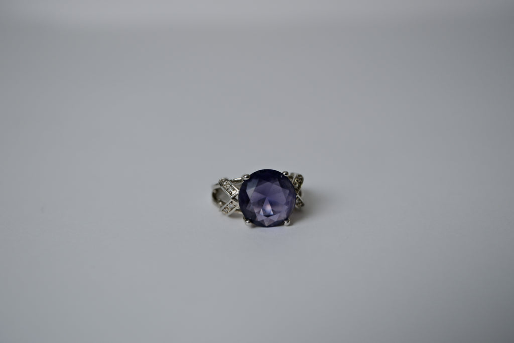 Vintage Sterling Silver Amethyst Ring&nbsp;