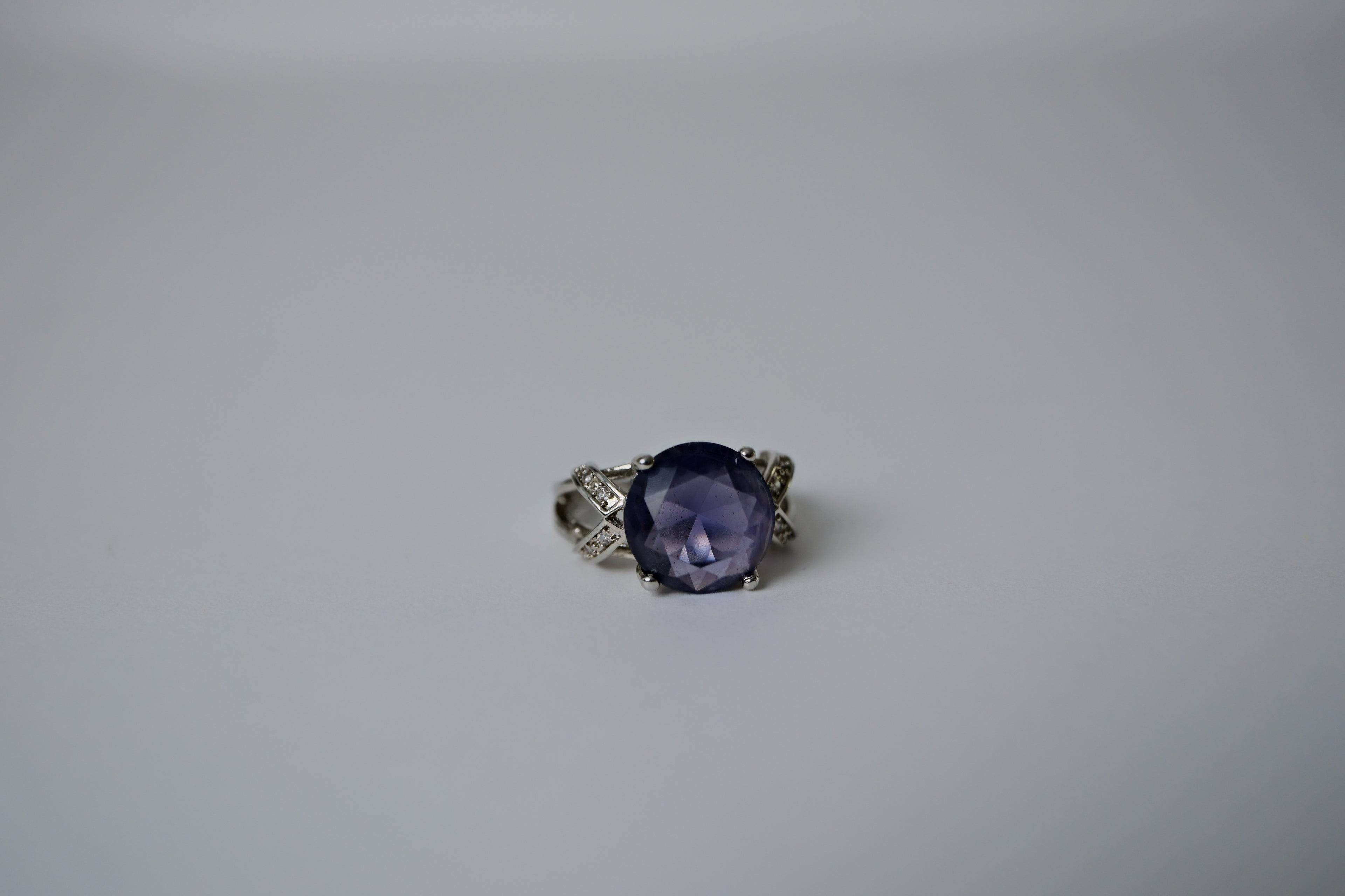 Vintage Sterling Silver Amethyst Ring&nbsp;