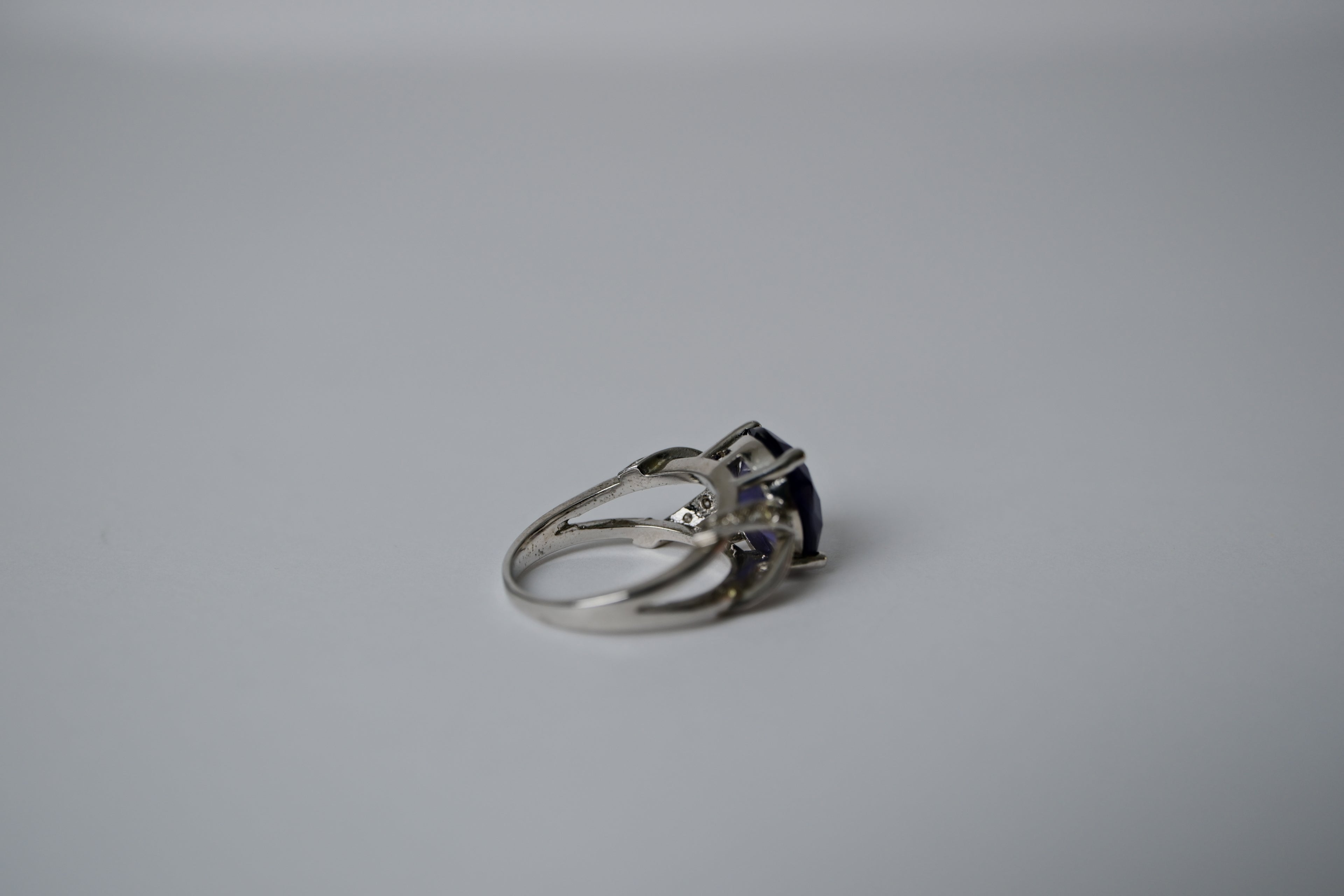 Vintage Sterling Silver Amethyst Ring&nbsp;
