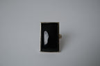 Vintage Sterling Silver Black Onyx Ring&nbsp;