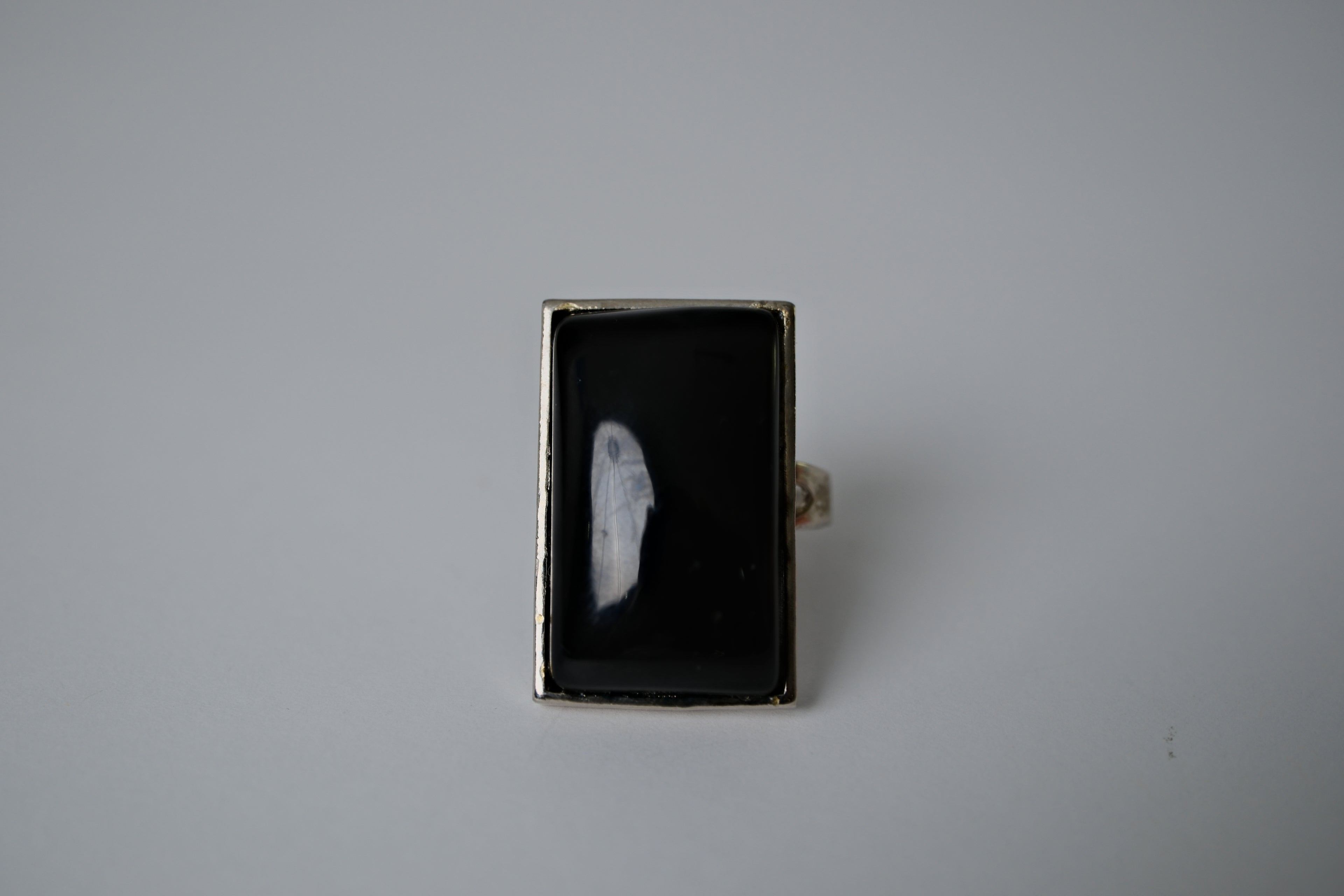 Vintage Sterling Silver Black Onyx Ring&nbsp;