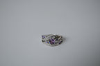 Sterling Silver Amethyst Twisted Ring