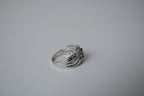 Sterling Silver Amethyst Twisted Ring