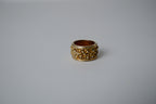Vintage Engraved Gold-tone Filigree Ring&nbsp;