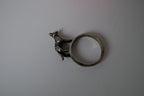 Vintage Artisan Sterling Silver Fox Ring