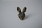 Vintage Silver Bunny with Rhinestones Ring&nbsp;