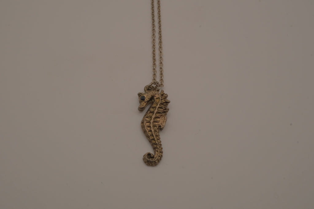 Brass Seahorse pendant necklace