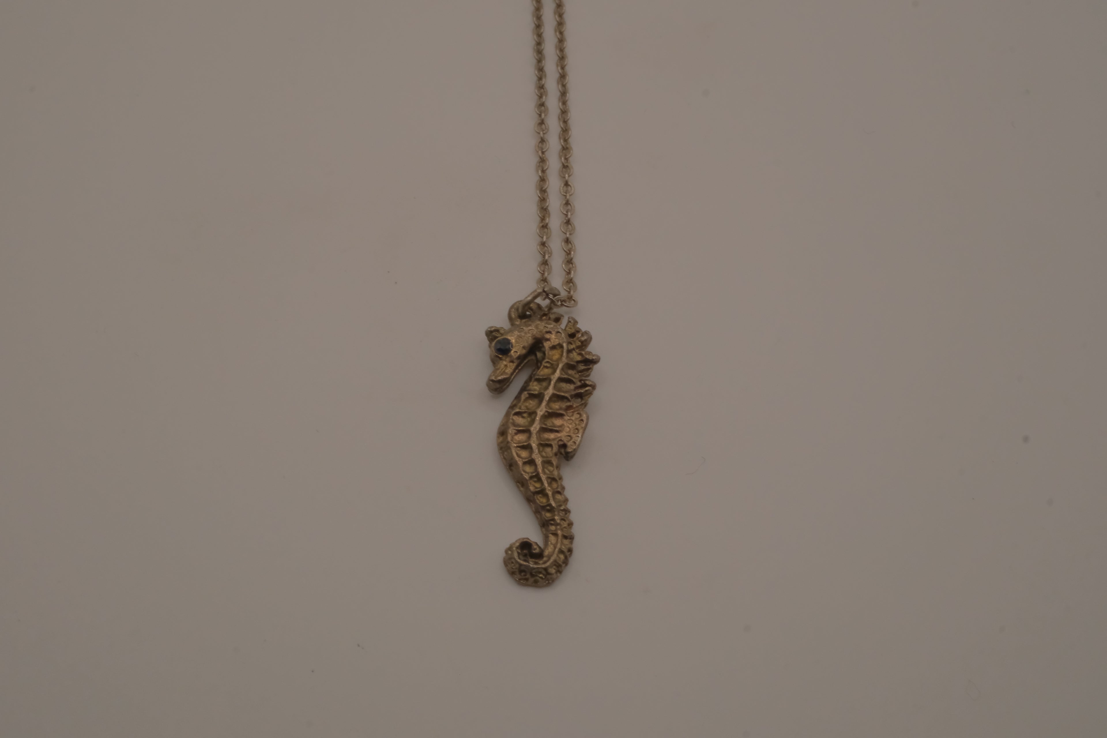Brass Seahorse pendant necklace