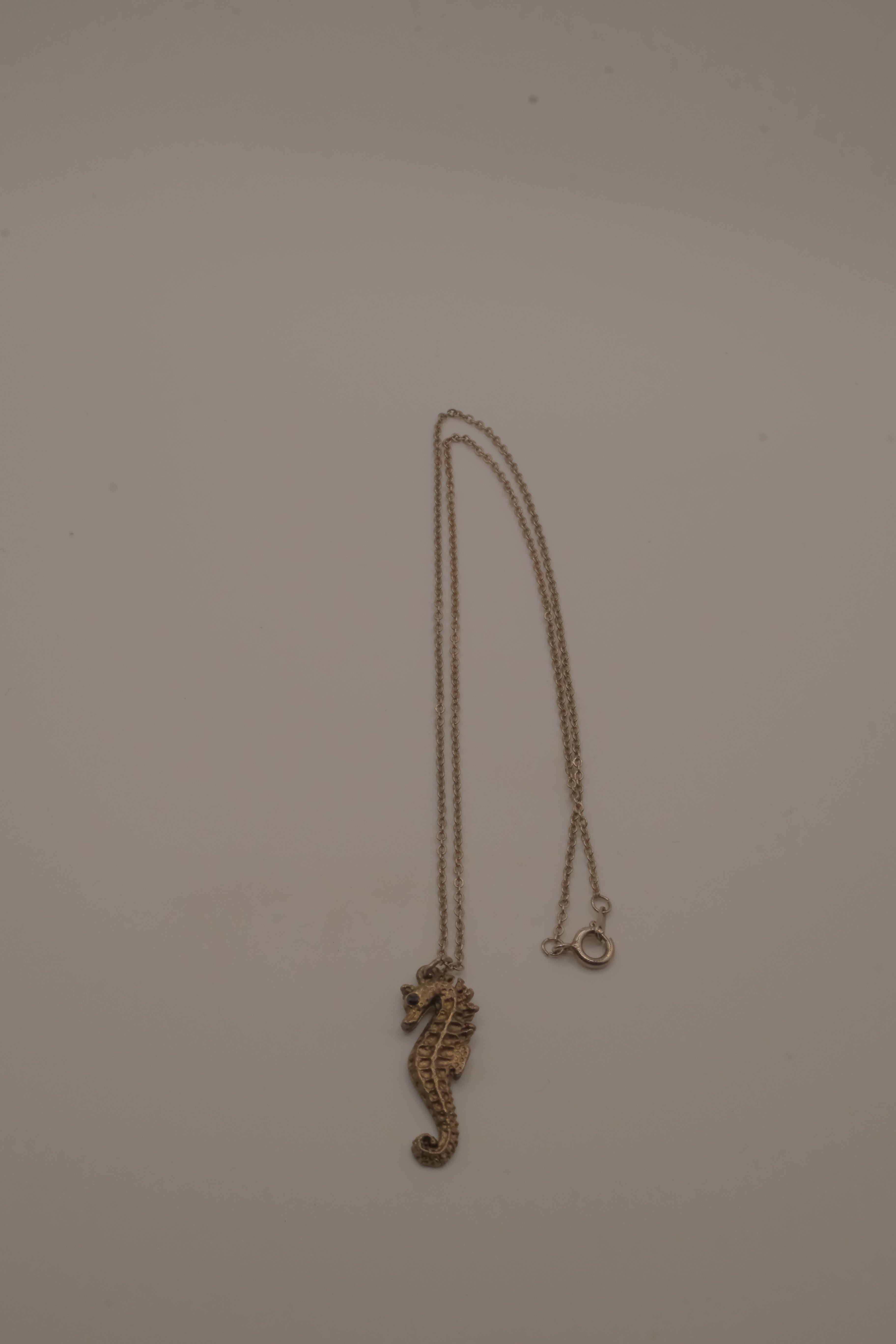 Brass Seahorse pendant necklace