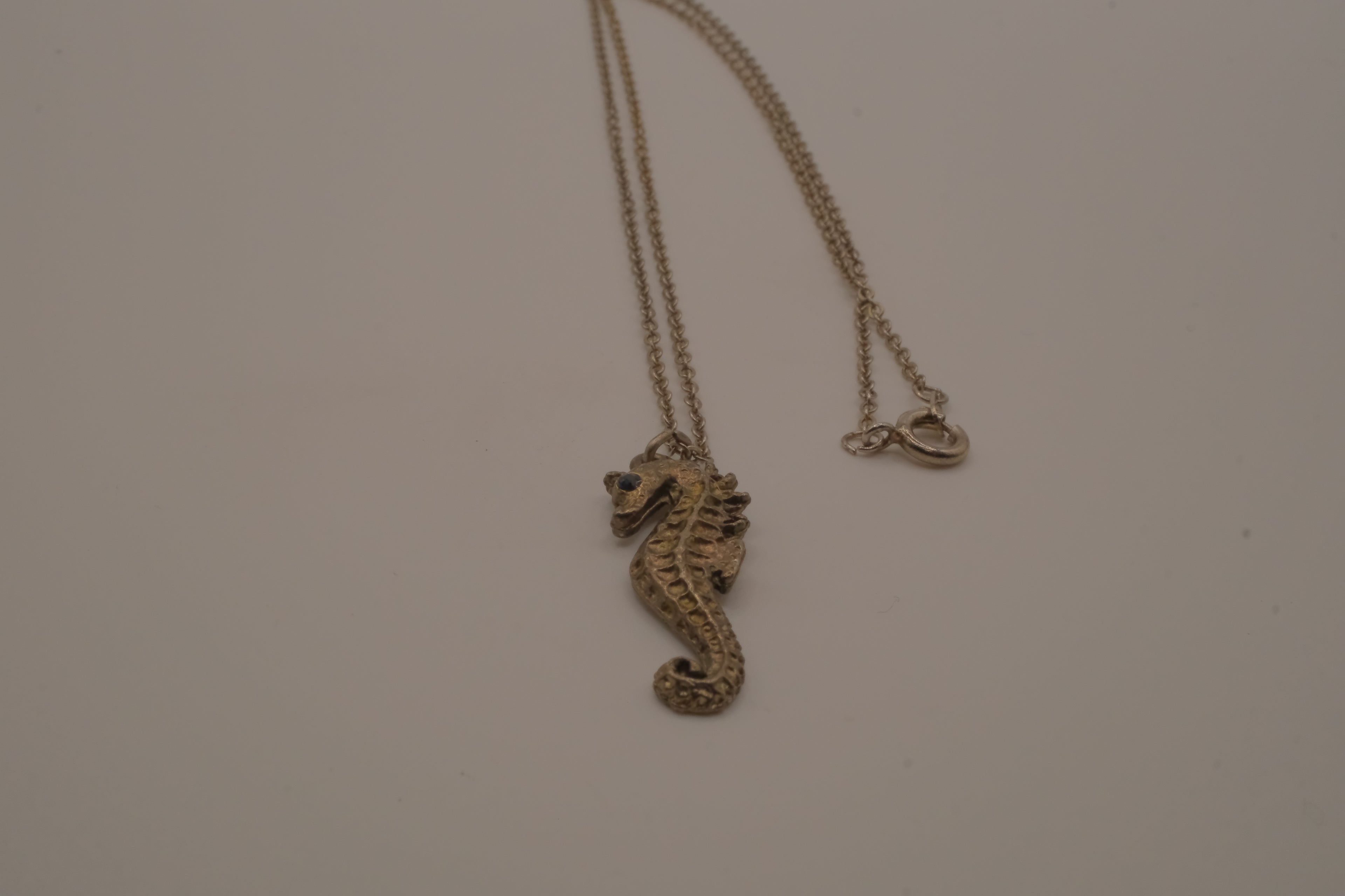 Brass Seahorse pendant necklace