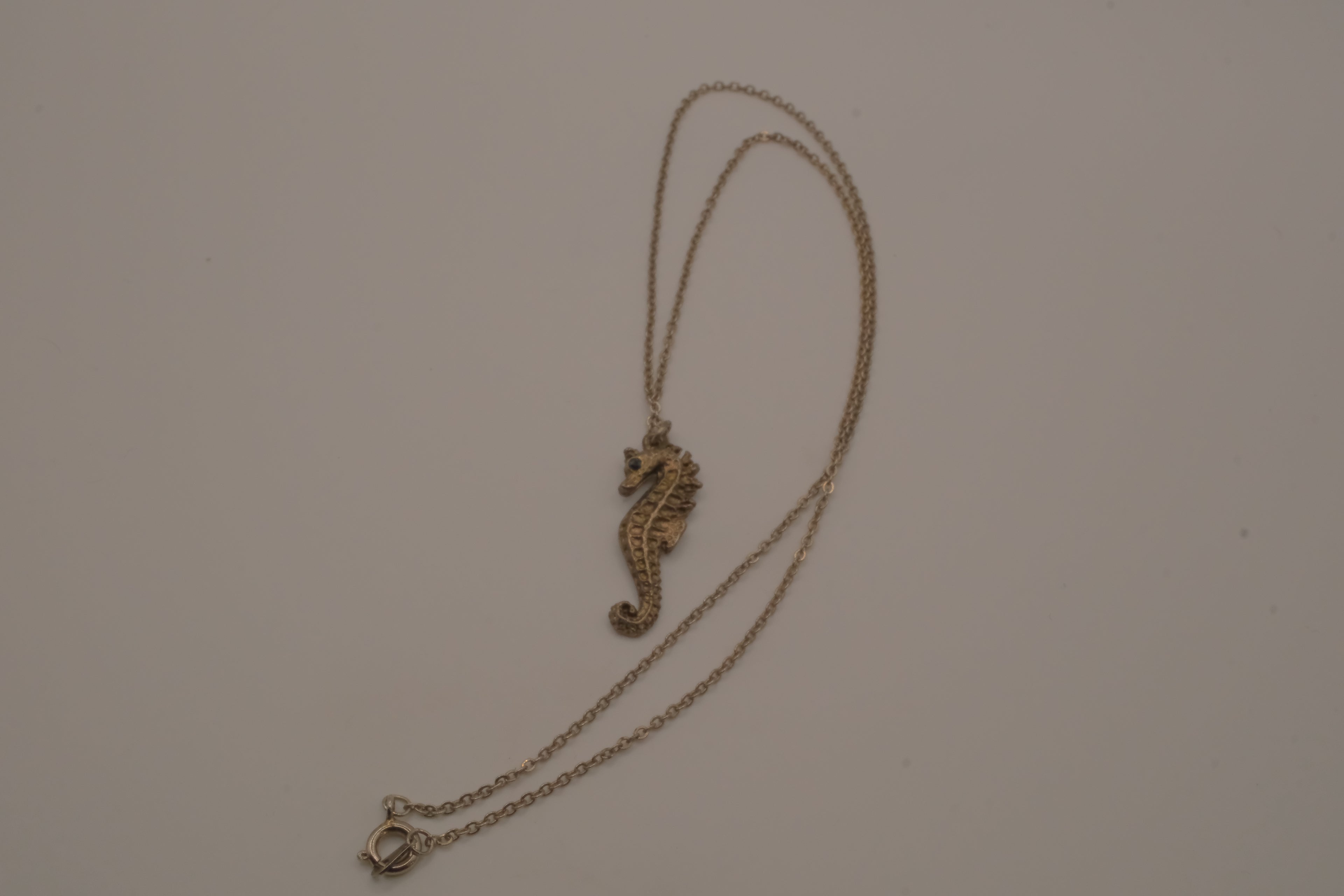 Brass Seahorse pendant necklace
