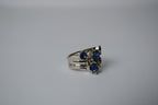 Vintage Sterling Silver Blue Sapphire Ring