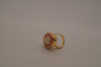 Vintage 1970s Avon Cameo Perfume Glace Locket Ring
