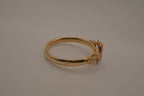 Vintage gold cameo bangle bracelet