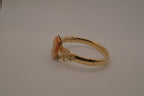 Vintage gold cameo bangle bracelet
