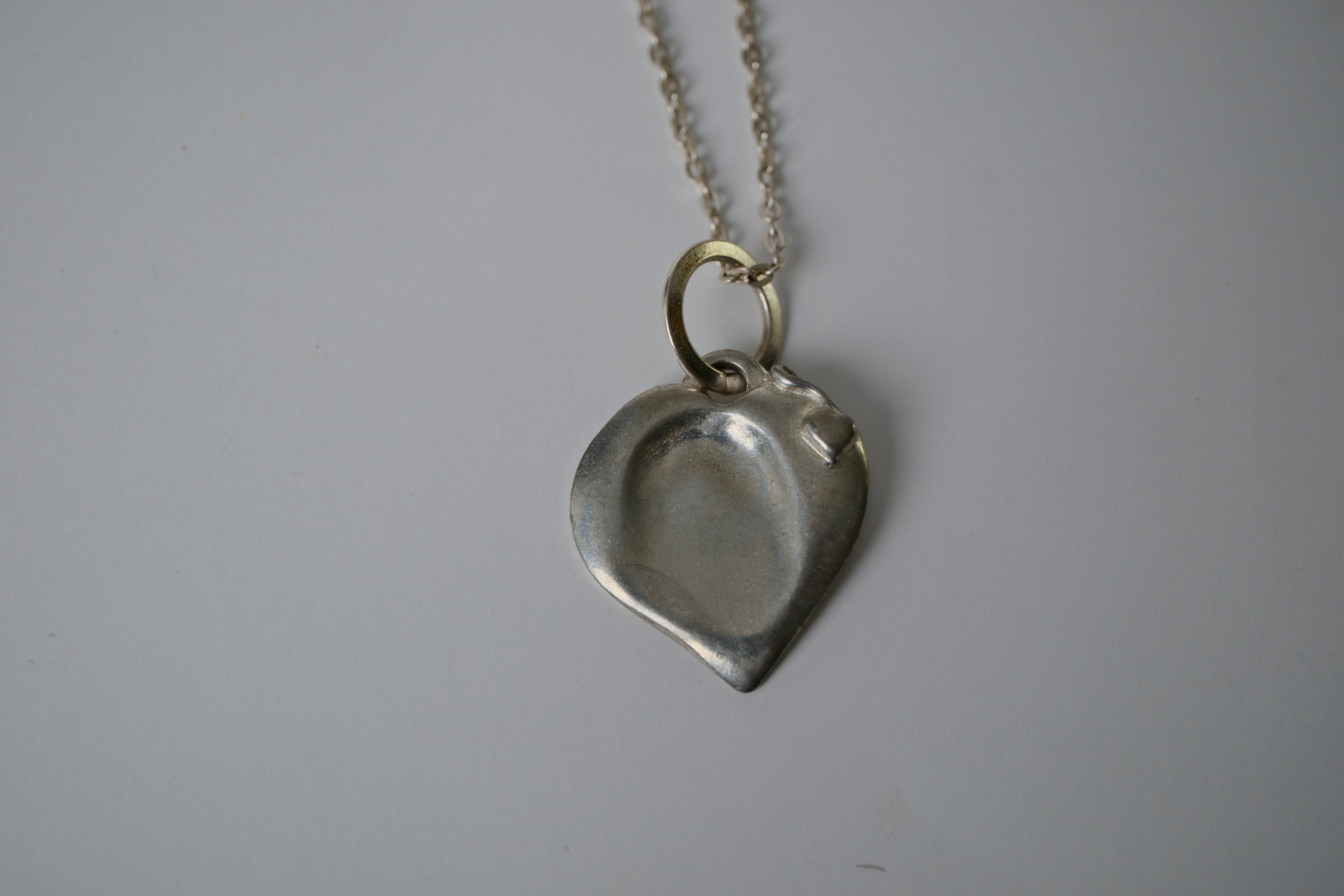 Vintage Heart Pewter Pendant